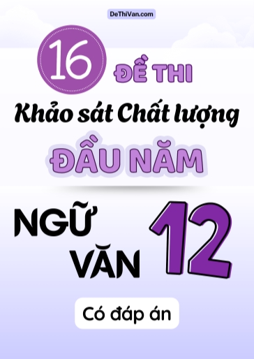 Bộ 16 Đề thi khảo sát chất lượng đầu năm Lớp 12 môn Văn (Có đáp án)