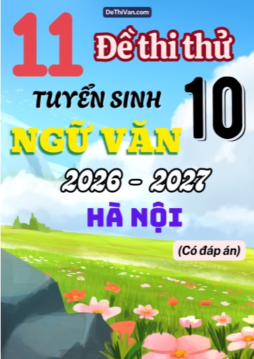 Bộ 11 Đề thi thử vào 10 môn Văn Hà Nội 2026 (Có đáp án)